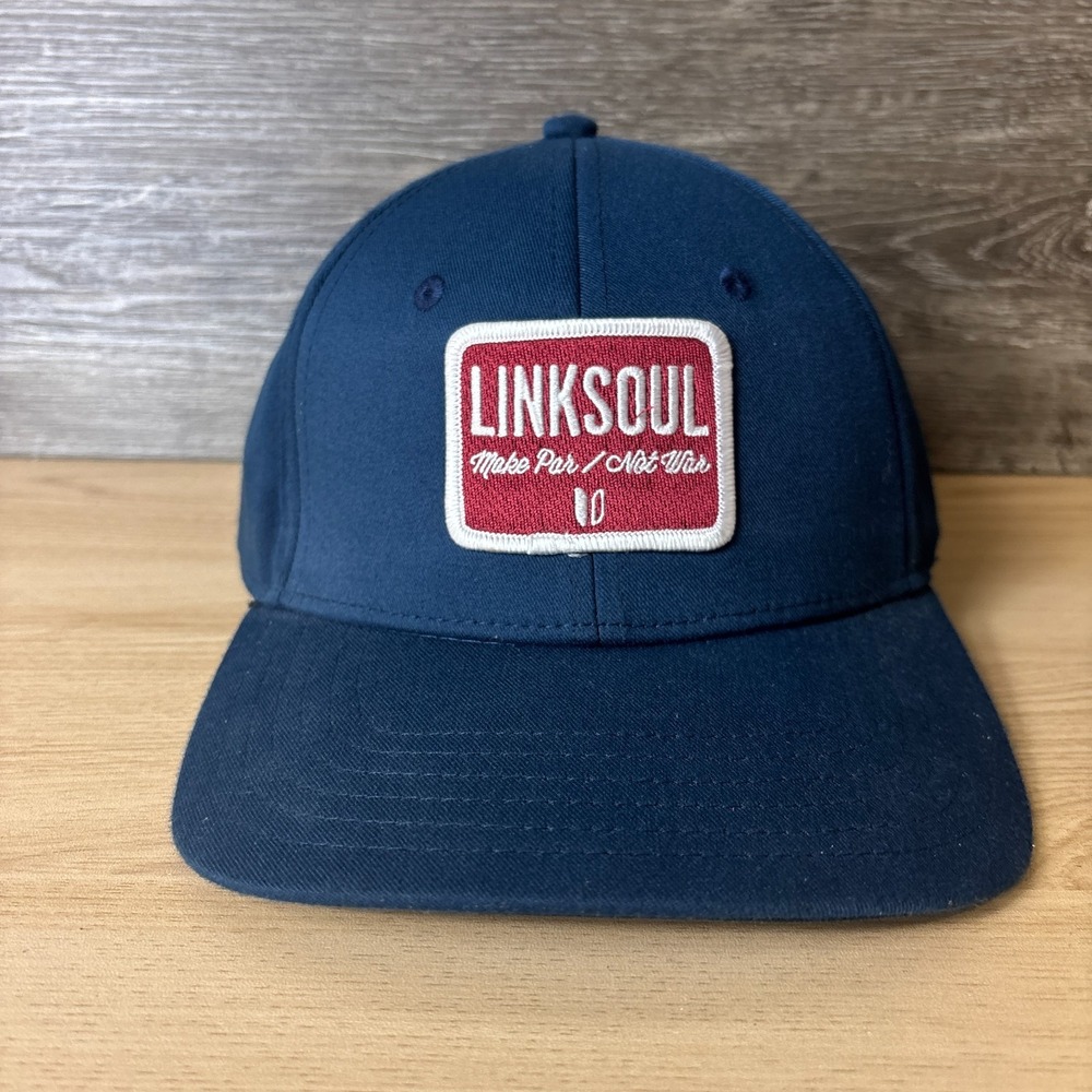 Linksoul Hat Cap Fitted One Size Blue Performance Trucker Golf Golfing Outdoors